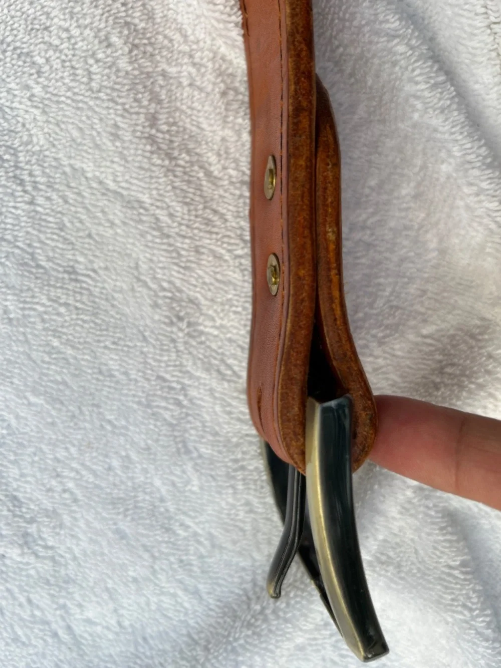 Mens leather belt